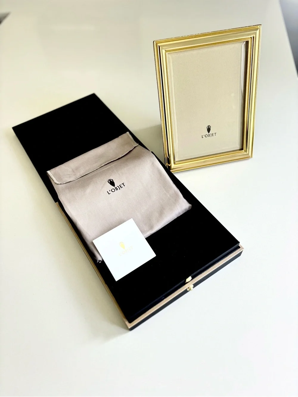 New L’Objet Oscar 24k Gold Frame 5 x7
